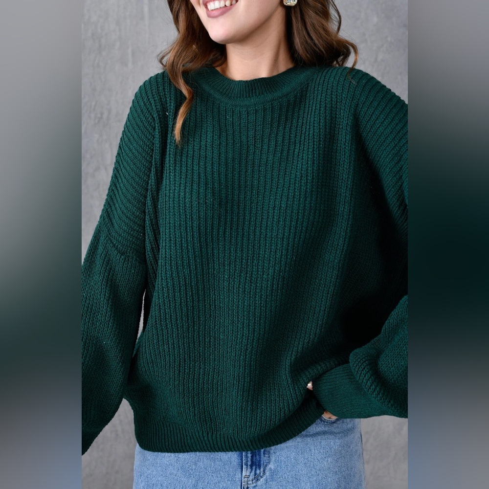 American Eagle Outfitters Dark Green Cowl Neck Sweater